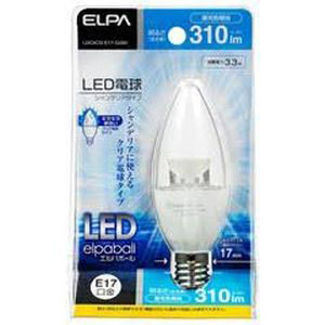 朝日電器 エルパ ELPA エルパ LDC4CD-E17-G350 LED電球シャンデリア形E17D色 ELPA 朝日電器