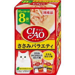 いなばペットフード いなば CIAO パウチ ささみバラエティ 40g×8袋