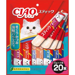 いなばペットフード いなばペットフード CIAO スティック まぐろ かつお海鮮バラエティ 15g×20本入