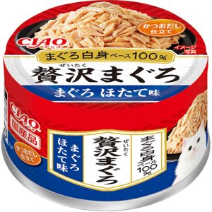 いなばペットフード いなばペットフード 贅沢まぐろ まぐろ ほたて味 60g