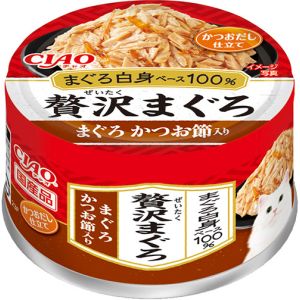 いなばペットフード いなばペットフード 贅沢まぐろ まぐろ かつお節入り 60g