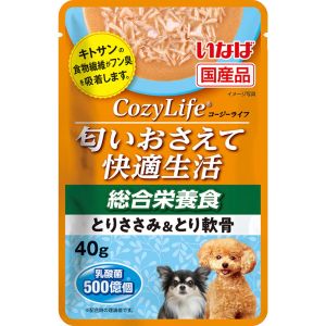 いなばペットフード いなば CozyLifeパウチ 総合栄養食 とりささみ とり軟骨 40g