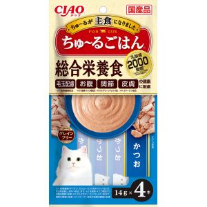 いなばペットフード いなば CIAO ちゅ～る ごはん かつお 14g×4本