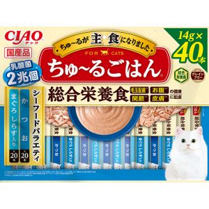 いなばペットフード いなばペットフード CIAO ちゅ～るごはん シーフードバラエティ 40本入り