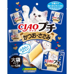 いなばペットフード いなばペットフード CIAOプチ かつお ささみ 大袋タイプ 9g×12個