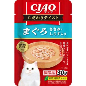 いなばペットフード いなばペットフード CIAO こだわりテイスト まぐろ ささみ しらす入り 30g