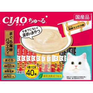 いなばペットフード いなば チャオ ちゅ～る まぐろ海鮮 フィルター 14g×40本 320760 CIAO