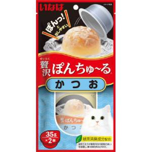 いなばペットフード いなば 贅沢ぽんちゅ～る ちゅ～る かつお 35g×2個 猫 おやつ