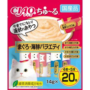 いなばペットフード いなばペットフード CIAO ちゅ～る まぐろ 海鮮バラエティ 14g×20本入