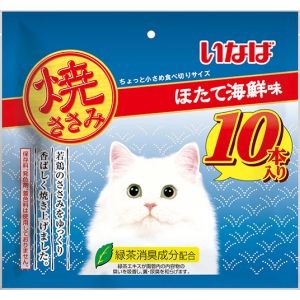 いなばペットフード いなば 焼ささみ ほたて海鮮味 10本