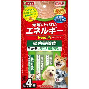 いなばペットフード いなばペットフード Energy Lifeちゅ～る とりささみ 緑黄色野菜入り 14g×4本