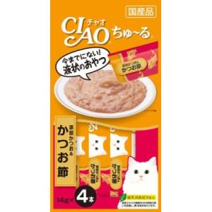 いなばペットフード いなば チャオ ちゅ～る 宗田かつお & かつお節 14g×4本 猫 おやつ CIAO