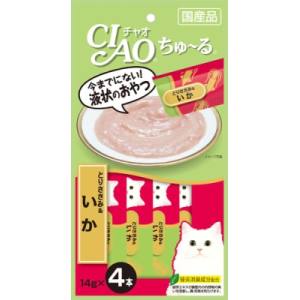 いなばペットフード いなば チャオ ちゅ～る とりささみ & いか 14g×4本 猫 おやつ CIAO