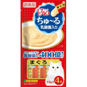 いなばペットフード いなば チャオ ちゅ～る 乳酸菌入り まぐろ 14g×4 猫 おやつ CIAO