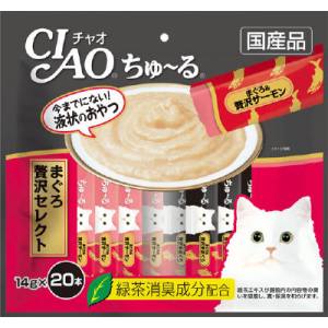 いなばペットフード いなば チャオ ちゅ～る まぐろ 贅沢セレクト14g×20 CIAO