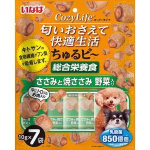 いなばペットフード いなばペットフード CozyLife ちゅるビ～総合栄養食 ささみと焼ささみ 野菜入り 10g×7袋