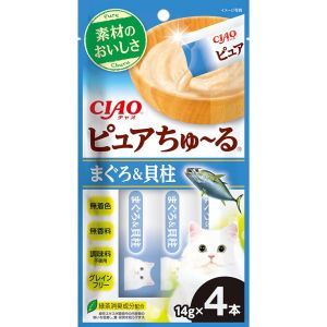 いなばペットフード いなばペットフード CIAO ピュアちゅ～る まぐろ 貝柱 14g×4本