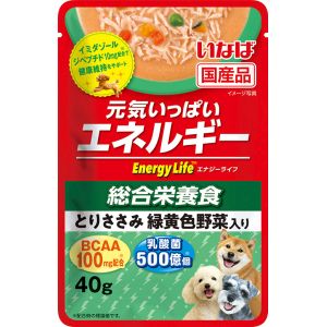 いなばペットフード いなばペットフード Energy Lifeパウチ とりささみ 緑黄色野菜入り 40g