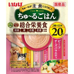 いなばペットフード いなば ちゅ～る ごはん ビーフ チーズバラエティ 20本