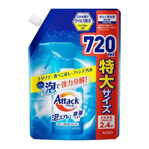 花王 Kao 花王 アタック 泡スプレー 除菌プラス 替え720ml