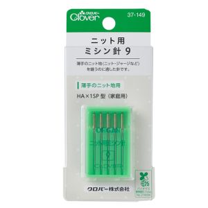 クロバー Clover クロバー ニット用ミシン針9 薄手のニット地用 37-149