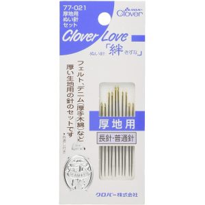 クロバー Clover クロバー 手縫針 絆  厚地用ぬい針セット 77-021