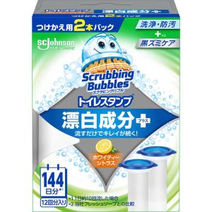 ジョンソン Johnson ジョンソン スクラビングバブル トイレスタンプ 漂白成分プラス ホワイティーシトラス つけかえ用 2本パック