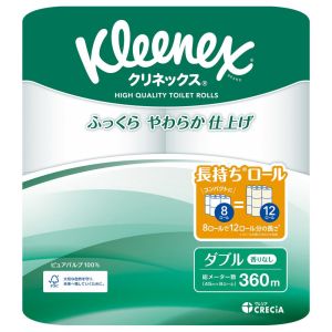 日本製紙クレシア 日本製紙 407769 クリネックス長持ち8ロールダブル45M