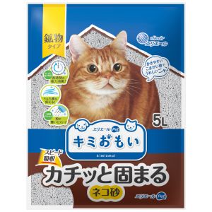 大王製紙 大王製紙 キミおもい カチッと固まる ネコ砂 5L