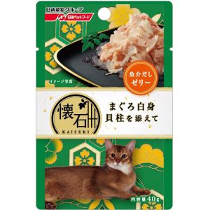 日清ペットフード 日清 懐石レトルト まぐろ白身 貝柱を添えて 魚介だしゼリー 40g 猫 フード ウェット