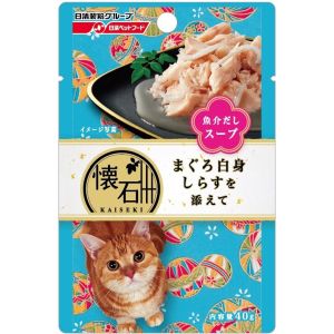 日清ペットフード 日清 懐石レトルト まぐろ白身 しらすを添えて 魚介だしスープ 40g 猫 フード ウェット