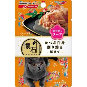 日清ペットフード 日清 懐石レトルト かつお白身 削り節を添えて 魚介だしスープ 40g 猫 フード ウェット