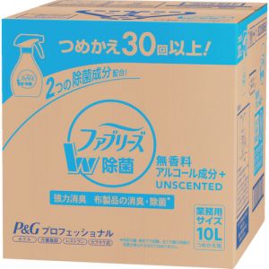 P&G P&G 340564 大容量 ファブリーズ 業務用無香料アルコール成分入り除菌消臭スプレー 布用消臭剤詰め替え 10L プロフェッショナル