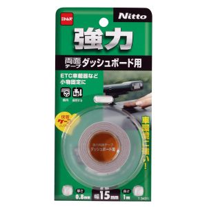 ニトムズ Nitto ニトムズ T3431 強力両面テープ ダッシュボード用 15mm×1m