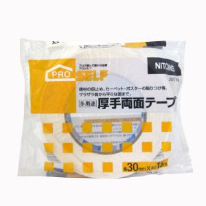 ニトムズ Nitto ニトムズ J0170 多用途厚手両面テープS30ミリx15M 0.4ミリ厚