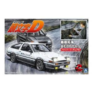 アオシマ アオシマ 58548 1/24 頭文字D 14 藤原拓海 AE86トレノ プロジェクトD仕様 ドライバーフィギュア付