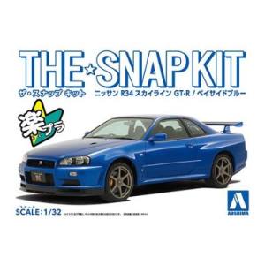 アオシマ アオシマ 62500 ザ スナップキット11-A ニッサン R34スカイライン GT-R ベイサイドブルー