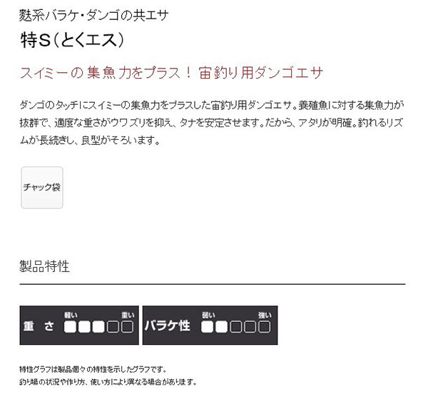  マルキュー マルキュー 特S とくエス 300g ヘラブナ へら鮒