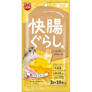 マルカン MG マルカン 快腸ぐらし ハムスターのぴゅーれ 鶏ささみ チーズ 3g×10本 MG