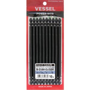 ベッセル VESSEL ベッセル MS14H-2-150H サキスボビット ハイパワー刃先 MS14H +2×150mm 10本 VESSEL メーカー直送 代引不可 北海道沖縄離島不可