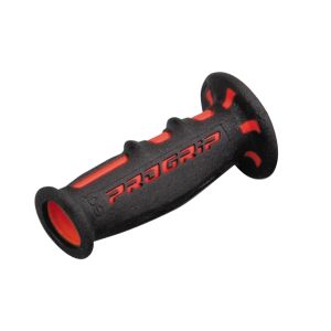 デイトナ DAYTONA デイトナ 98024 PRO-GRIP スーパーバイクグリップ601　耐震GEL　120mm　貫通　レッド/ブラック DAYTONA