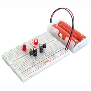 サンハヤト Sunhayato サンハヤト 小型ブレッドボードパーツセット LED点滅回路 SBS-202