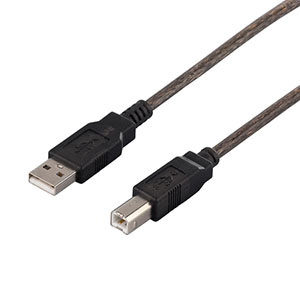 バッファロー BUFFALO USB2.0ケーブル (A to B) ブラックスケルトン 2m BSUAB220BS