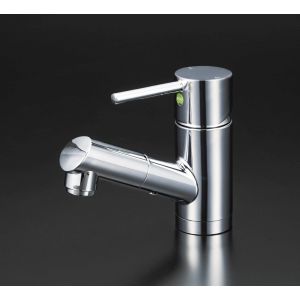 特価HOTKVK　洗面用シングルレバー式混合栓(ホース引出式）　LFM670　(J-149) 浴室用水栓、金具