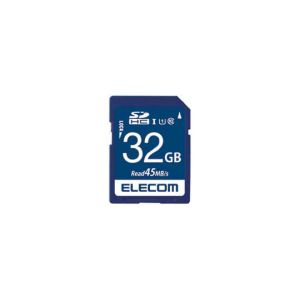 ELECOM エレコム エレコム MF-FS032GU11R SDHCカード データ復旧サービス付 UHS-I U1 45MB s 32GB