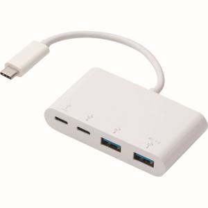 エレコム ELECOM エレコム ELECOM USB Type-Cコネクタ搭載USBハブ(PD対応) ホワイト U3HC-A424P10WH