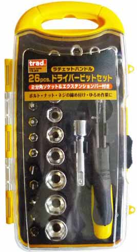  TRAD TRAD TS-26 26PCS精密ドライバービットセット 三共コーポレーション