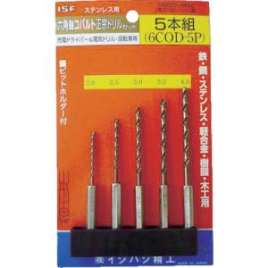 イシハシ精工 ISF ISF 6COD-5P 六角軸コバルト正宗ドリル 5本組セット イシハシ精工