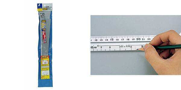  シンワ測定 SHINWA シンワ測定 62570 アルミ自由金 45cm 勾配目盛 筋交付