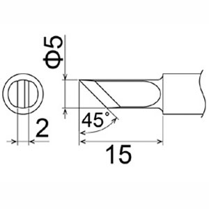 白光 HAKKO 白光 T22-K K型 T22シリーズ交換こて先 HAKKO